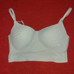 Pink Victoria's Secret silvery grey bralette. NWOT. Size S.